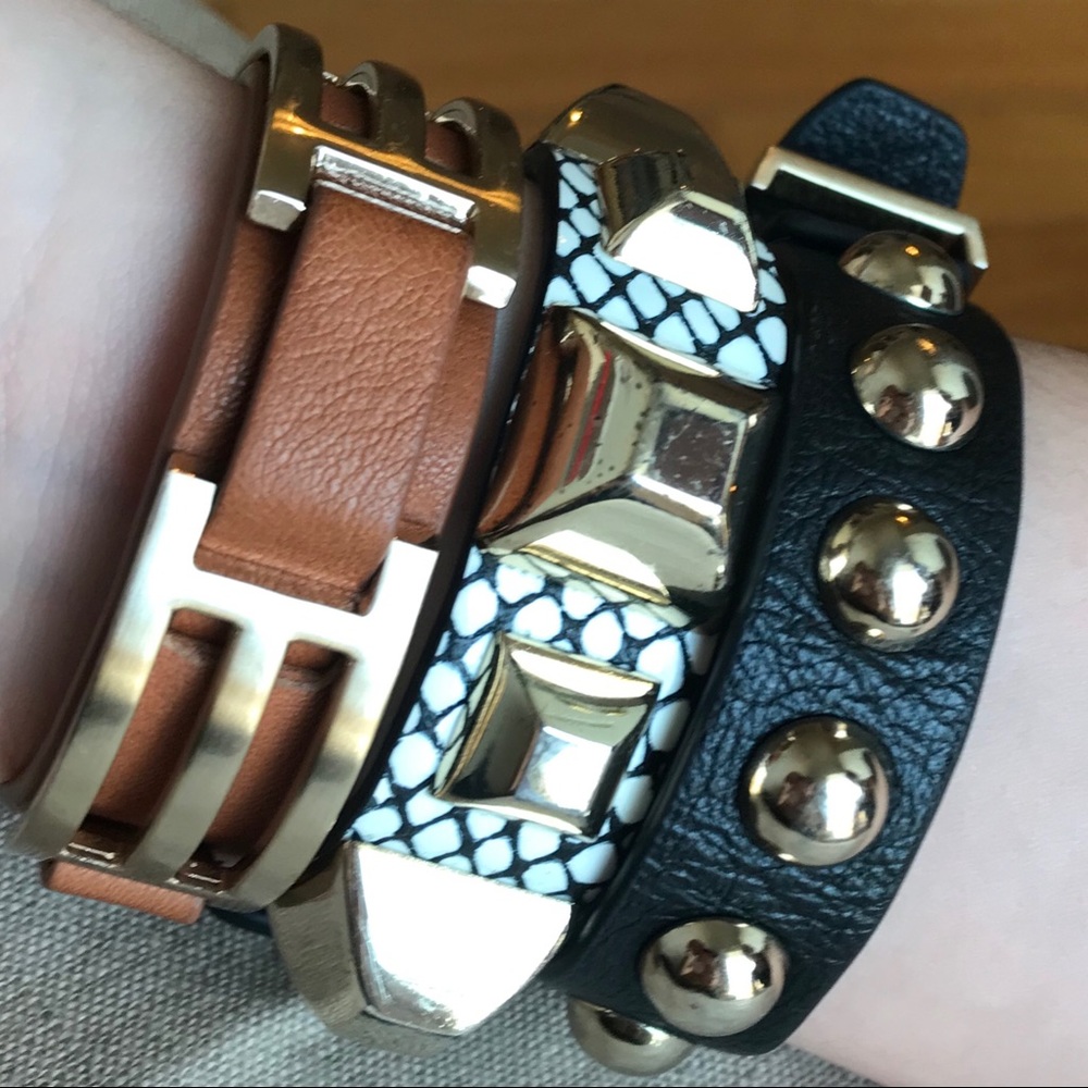Hayden Harnett Embossed Leather - Black/White